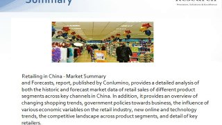 JSB Market Research: Retailing in China - Market Summary and Forecasts