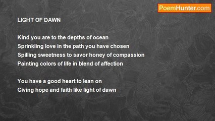 Mittur Ramprasad - Light Of Dawn