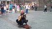 Street Performer In France With Unexpected Voice