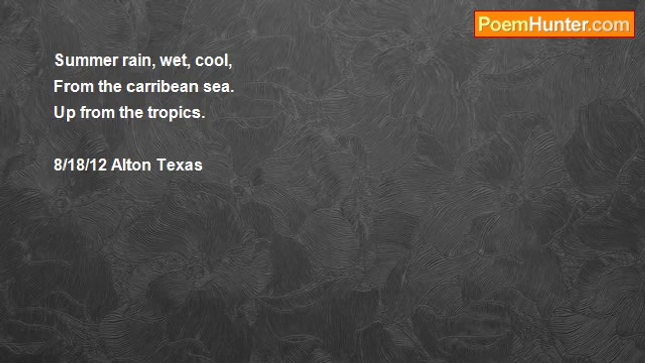 Juan Olivarez - Summer Rain (haiku)