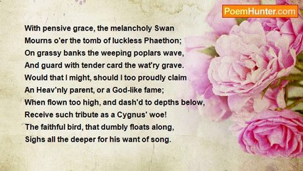 Howard Phillips Lovecraft - On Receiving a Picture of Swans