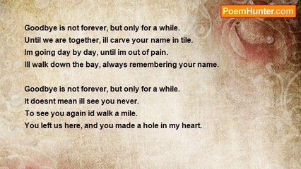 Sabrina Tuch - Goodbye isn't Forever