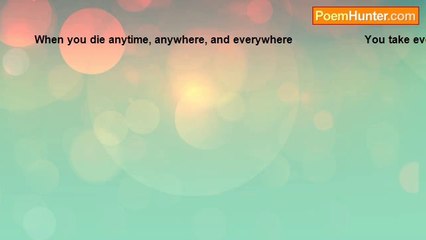 MOHAMMAD SKATI - WHEN YOU DIE