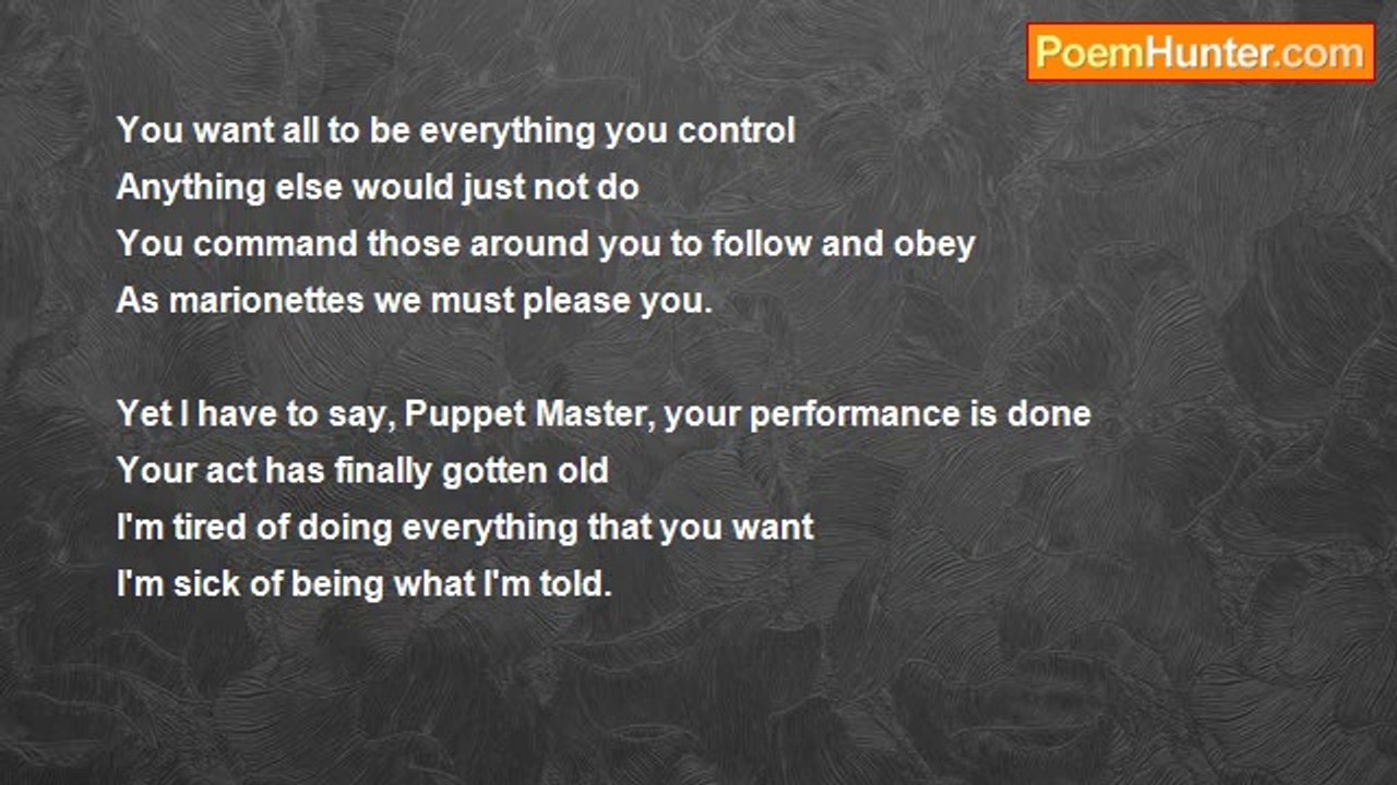Genevieve Pilat - Puppet Master