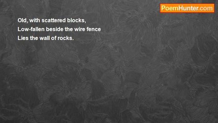 Clark Ashton Smith - Fence And Wall