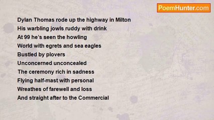 David McLean Mathews - Dylan Thomas