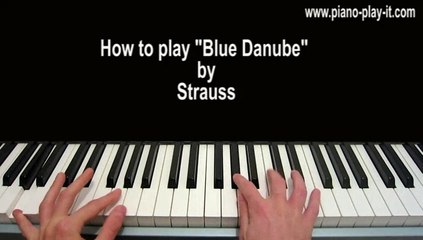 The Blue Danube Piano Tutorial by Strauss
