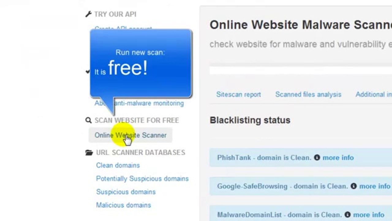 Improves website anti-malware monitoring - Quttera