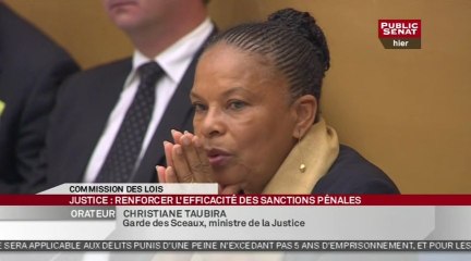 Audition - Christiane Taubira sur le projet de loi "prévention de la récidive et individualisation de la peine"