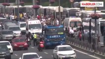 Metrobüs, Polisten Kaçan Seyyar Satıcıya Çarptı