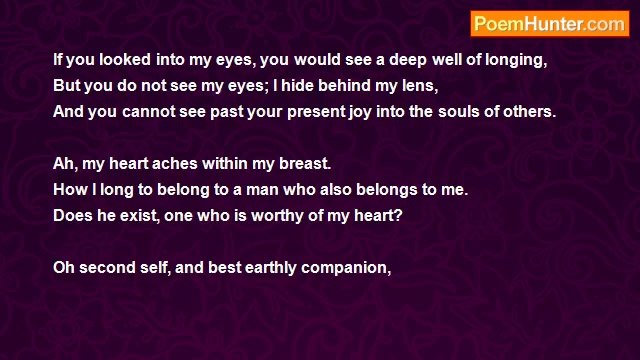 Anna Maria - The Secret Thoughts Of An Unmarried Wedding Photographer | Early Poems