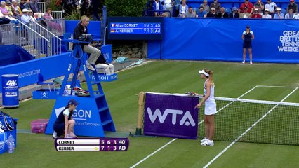 Eastbourne - Cornet, las lágrimas de la rabia