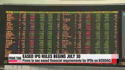 Eased IPO rules to take effect later this month