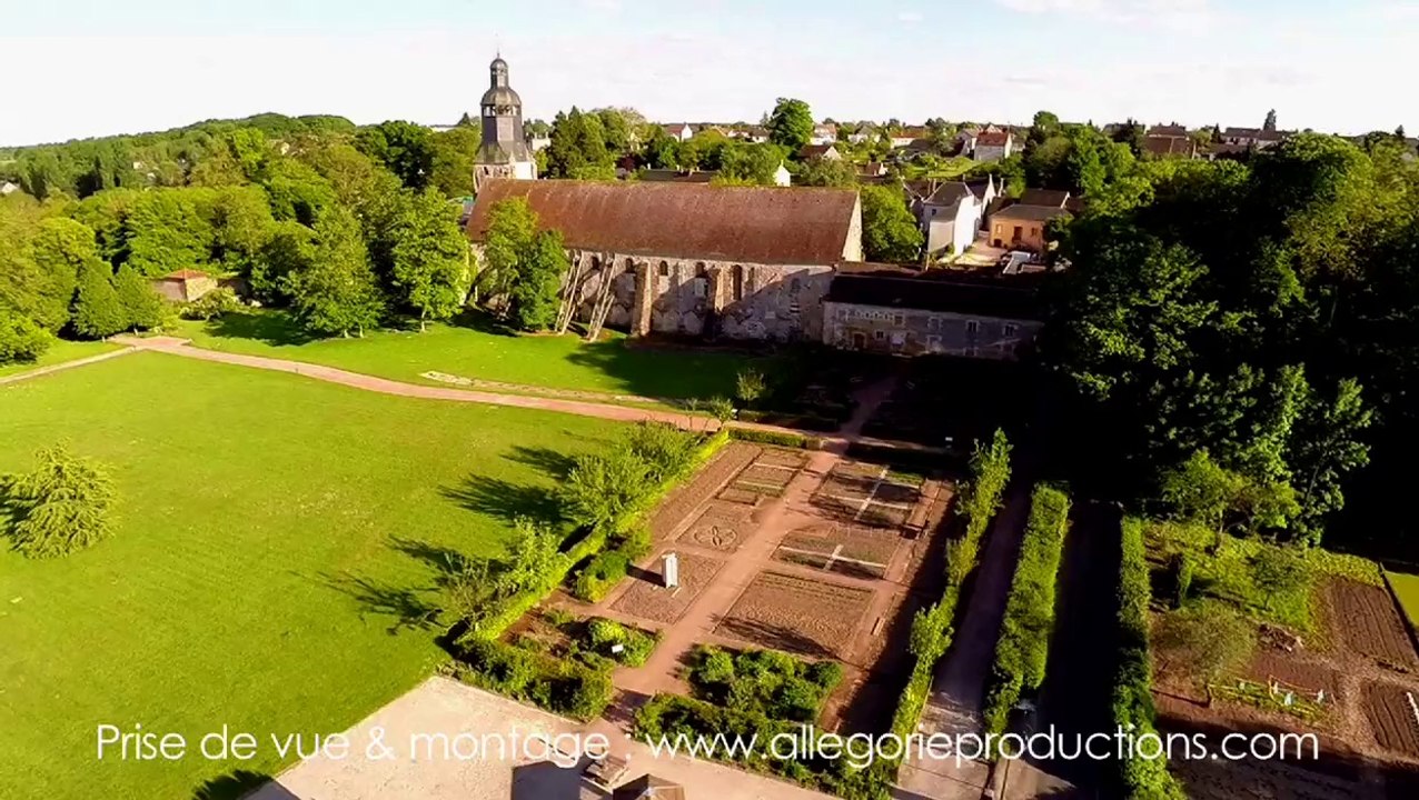 Thiron-Gardais en vue aérienne par drone