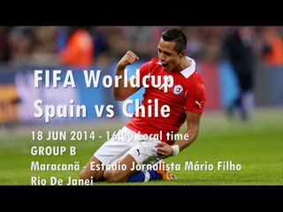 Worldcup 2014 Spain VS Chile 18 June