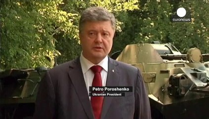 Petró Poroshenko anuncia un alto el fuego de corta duración