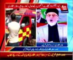 Tahir ul Qadri addressing through video link