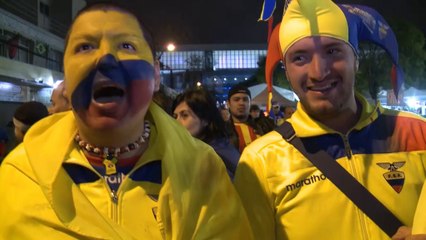 Groupe E - La joie des supporters équatoriens