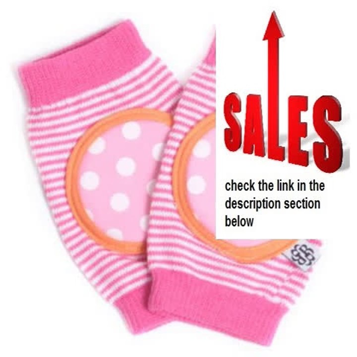 Cheap Deals Bella Tunno Happy Knees Baby Knee Pads, Pink Lemonade Review