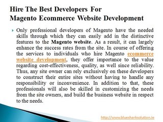 Hire the best developers for Magento ecommerce website development