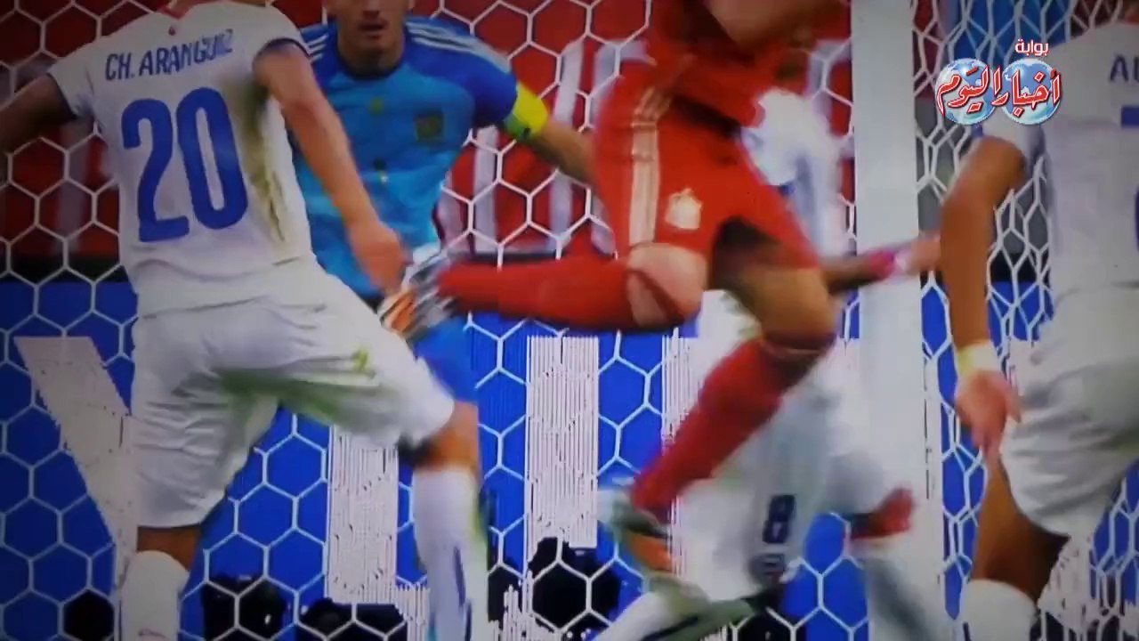 الهدف الثاني لتشيلي في مرمى أسبانيا