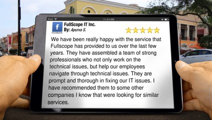 5 Star Review for FullScope IT Inc. by Apurva S.