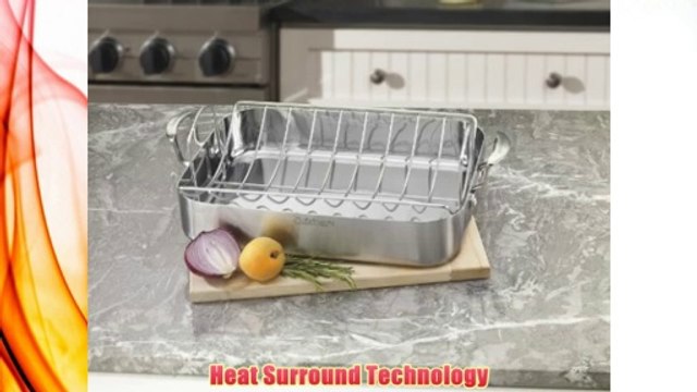 Best buy Cuisinart MCP117-16BR MultiClad Pro Stainless 16-Inch Rectangular Roaster with Rack,