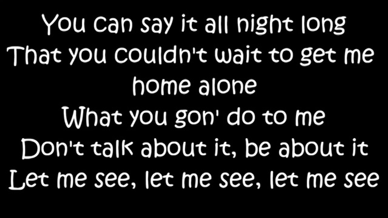 Usher - Lemme See ft. Rick Ross (Lyrics)