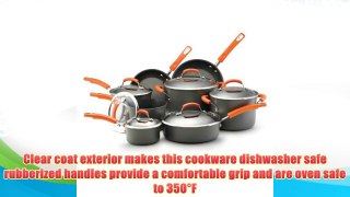Best buy Rachael Ray Hard Anodized II Nonstick Dishwasher Safe 14-Piece Cookware Set Orange,