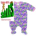 Cheap Deals Peas and Carrots Purple Frog Footed Pajamas for Infant and Toddler Girls Review