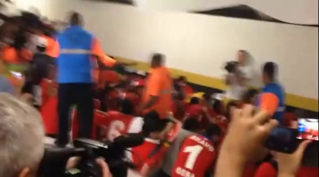 Walls collapse at Maracana as 100 Chile fans storm media centre
