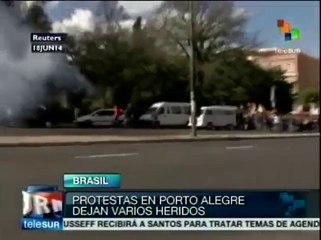 Brasil: protestas en Porto Alegre para rechazar Mundial