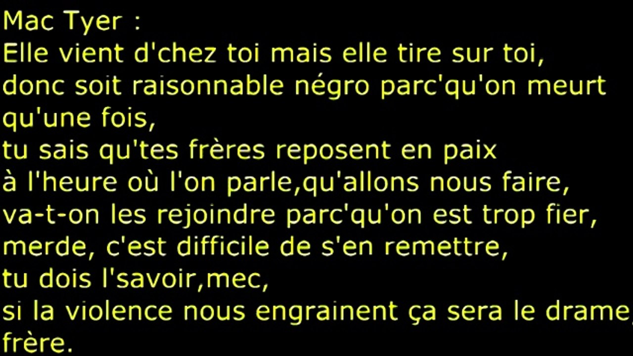Mac Tyer & Kery James - Patrimoine du Ghetto (Paroles)