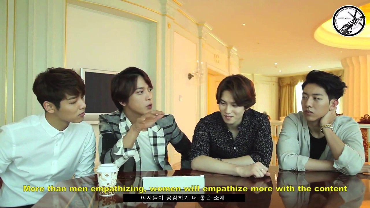 [ENG SUB] 140618 CNBLUE Reaction to AOA - Short Hair