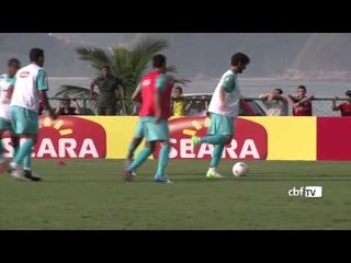 Dia perfeito! Primeiro treino com bola da Seleção no RJ
