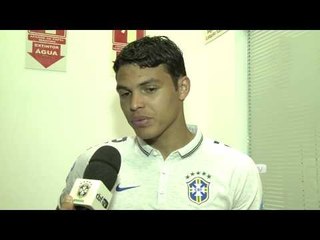 Thiago Silva fala com exclusividade no Morumbi