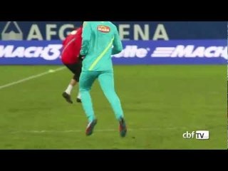 Seleção treina no palco do jogo contra a Bósnia