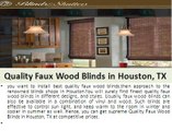 Find Quality Blinds And Shutters in Houston With Guarantee