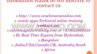 Oracle AT Online Training  Oracle Apps Technical Training in usa,uk,canada,mumbai,banglore