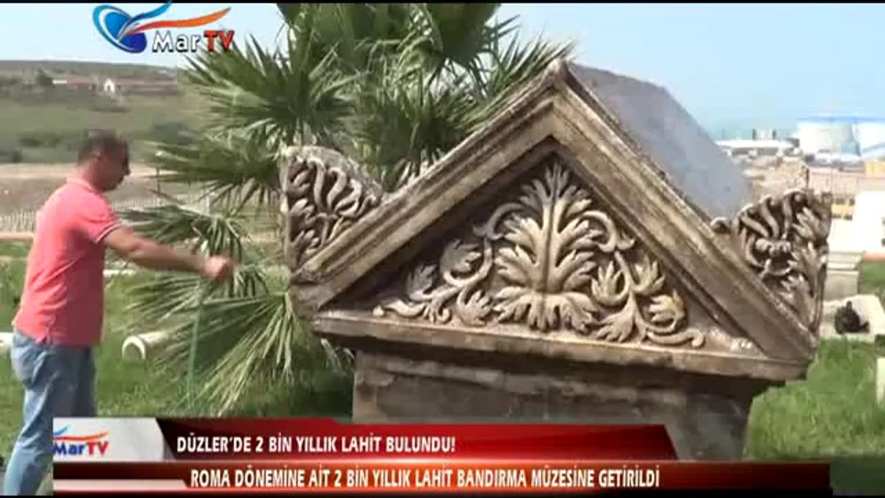 DÜZLER'DE 2 BİN YILLIK LAHİT BULUNDU!