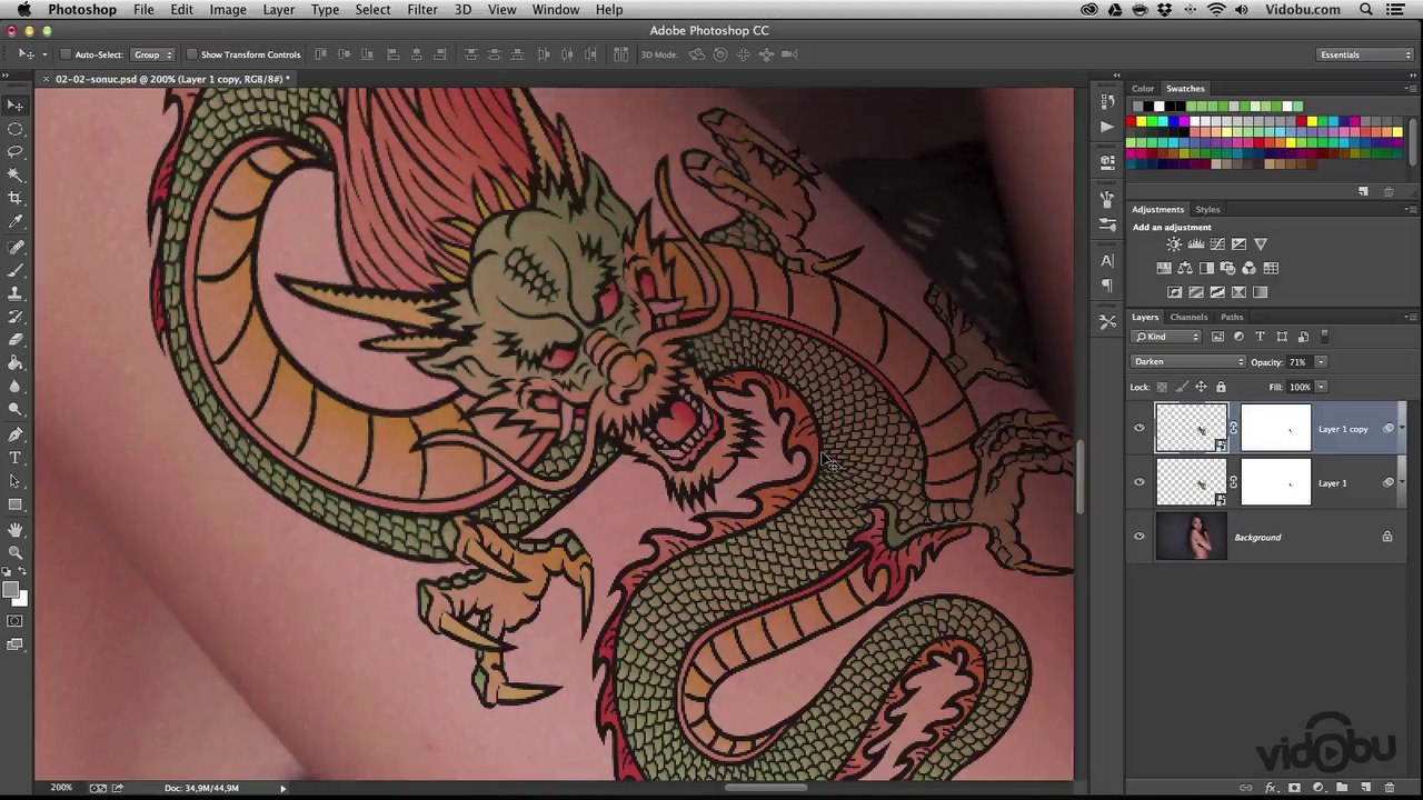 Photoshop ile Cilde Dövme Yapmak