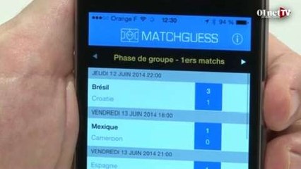 Match Guess : Faites vos pronostics ! (test appli smartphone)