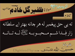 Ta Ye Haq Peghambar Pukhto Naat by Zafeer Gul Khadim