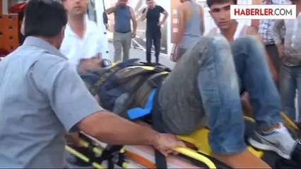 Çatıdan düşen işçi yaralandı -