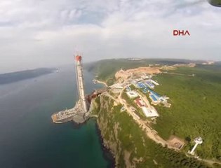 3'ÜNCÜ KÖPRÜ VE GÜZERGAHINDA SON DURUM HAVADAN BÖYLE GÖRÜNTÜLENDİ
