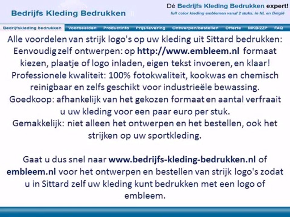 Kleding bedrukken Sittard