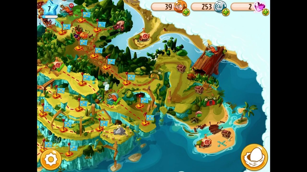 Soluce Angry Birds Epic (Android iOS) Chapitre 4 The Blues and Pirates!
