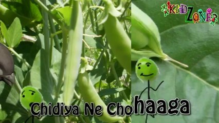 Nursery Hindi Rhymes - Mattar (Peas)