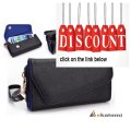 Discount [UrBan] SAPPHIRE BLUE & BLACK | Universal Clutch Women's Wallet Wrist-let for Acer Iconia Smart Phone Case. Bonus... Review