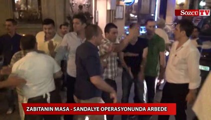 Zabıtanın masa - sandalye operasyonunda arbede